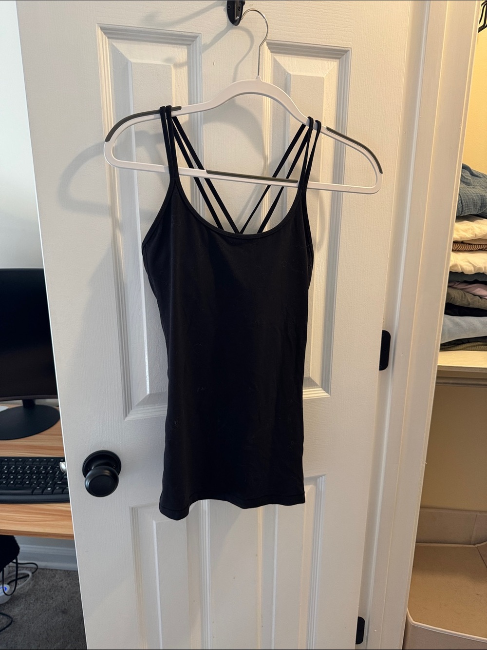 lululemon athletica Black crisscross Yoga Tank